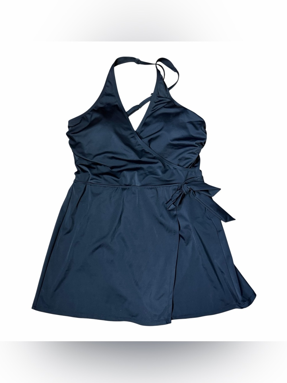 Sonnet Shores Women's Black Swim Dress One Piece Swimwear Size 12